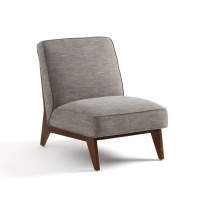 Кресло Из ткани из 100 льна Tibal единый размер серый AM.PM  фото, kupilegko.ru